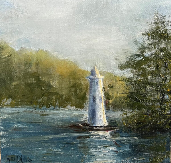 “Herrick Cove Light ” by Marilyn Wendling – Prospect Hill Antiques